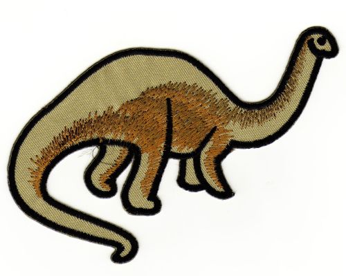 #ad24 Dinosaurier Apatosaurus Aufnäher Kinder Flicken Patch Bügelbild Applikation Größe 12,0 x 9,5 cm