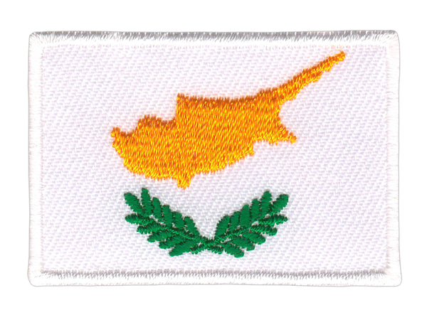#ac77 Zypern Flagge Aufnäher Patch Bügelbild Applikation Größe 4,7 x 3,3 cm