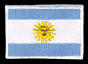 #ac78 Argentinien Flagge Aufnäher Patch Bügelbild Applikation Größe 4,7 x 3,3 cm