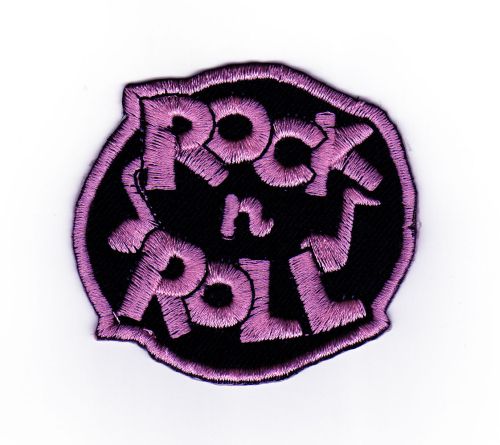 #ac27 Rock N Roll Rosa Rockabilly Musik Aufnäher Patch Bügelbild Applikation Größe 6,8 x 6,3 cm