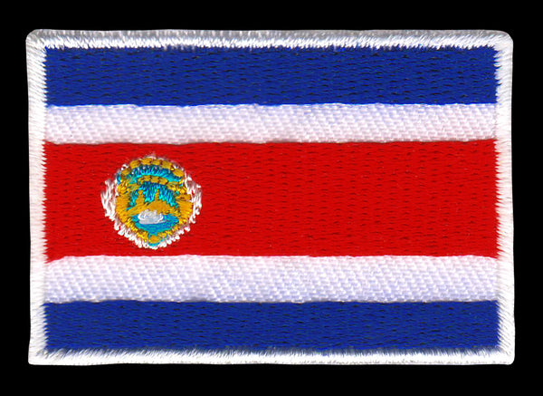 #ac85 Costa Rica Flagge Aufnäher Patch Bügelbild Applikation Größe 4,7 x 3,3 cm