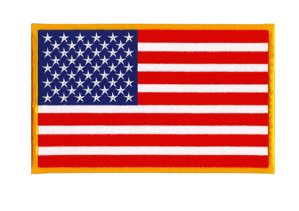 #Backpatch #26 Flagge USA Amerika Rückenaufnäher Back Patch Groß 24,2 x 14,8 cm