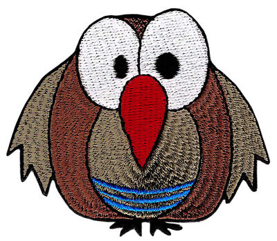 am30★Vogel Spatz Aufnäher zum aufbügeln Bügelbild Flicken Patch Neu 7,4 x 6,3 cm