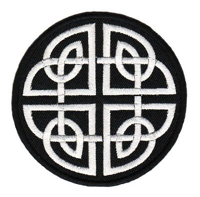 an64★Keltischer Knoten Aufnäher zum aufbügeln  Bügelbild Patch Flicken 8 x 8 cm