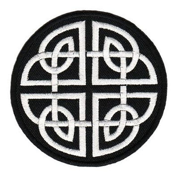 an64★Keltischer Knoten Aufnäher zum aufbügeln  Bügelbild Patch Flicken 8 x 8 cm