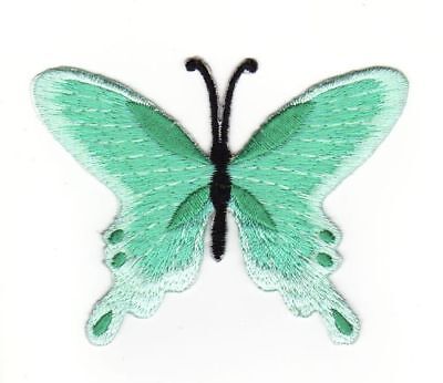 af26★Schmetterling Aufnäher zum aufbügeln Bügelbild Applikation Patch 8 x 6 cm
