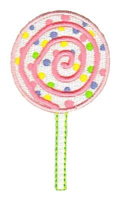 ap92★Lolli Lutscher Aufnäher aufbügeln Bügelbild Applikation Patch 4,5 x 8,2 cm