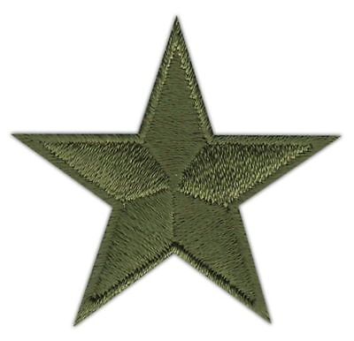 ao35★Stern Klein Grün Aufnäher aufbügeln Bügelbild Patch Applikation 4,5 x 4,5cm