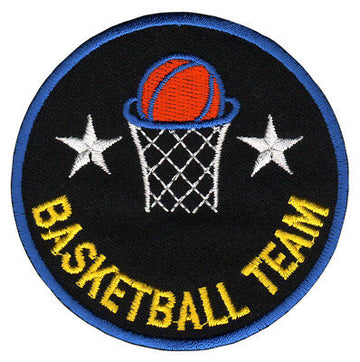 bf53★Basketball Team Aufnäher zum aufbügeln Bügelbild Patch Flicken 7,6 x 7,6 cm