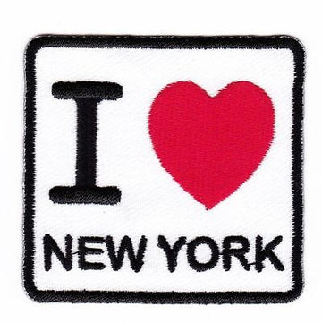 am15★I Love New York Aufnäher Bügelbild Applikation USA Patch Neu 6,2 x 5,8 cm
