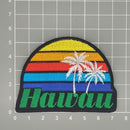 ag25★Hawaii Aufnäher Palme Bügelbild Applikation Patch Flicken 7,3 x 5,5 cm-4