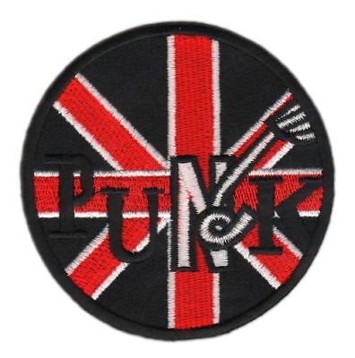 am81★Punk UK England Aufnäher aufbügeln Bügelbild Patch Applikation 7,4 x 7,4 cm