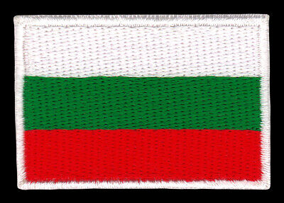 am68★Bulgarien Flagge Klein Aufnäher zum aufbügeln Bügelbild Patch 4,7 x 3,2 cm - 0