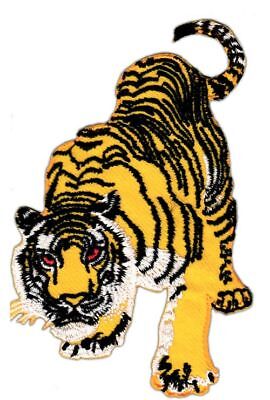 an30★Tiger klein Aufnäher zum aufbügeln Bügelbild Applikation Patch 6,0 x 9,3 cm