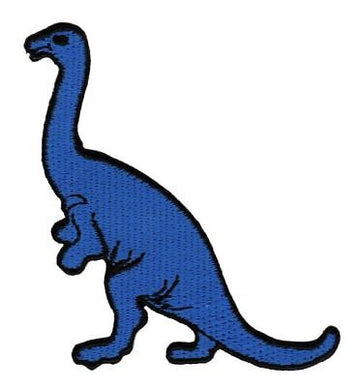am70★Dinosaurier Blau Dino Aufnäher Applikation Bügelbild Patch Neu 6,5 x 7,5 cm