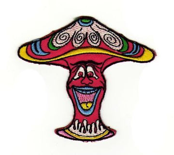 af72★Pilz Aufnäher zum aufbügeln Bügelbild Patch Applikation Flicken 8 x 7 cm