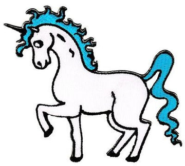 be41★Einhorn Pferd Aufnäher aufbügeln Bügelbild Patch Bügelflicken 10 x 8,5 cm