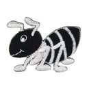 #aa46 Baby Ameise Schwarz Aufnäher Bügelbild Applikation Patch Größe 5,5 x 4,8 cm-1