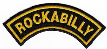 am22★Rockabilly Aufnäher zum aufbügeln Bügelbild Patch Bügelflicken 11 x 4,5 cm