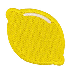 #aa68 Zitrone Gelb Aufnäher Bügelbild Patch Applikation Größe 7,0 x 4,7 cm
