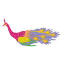 #aa61 Vogel Pfau Fasan Rot Aufnäher Bügelbild Applikation Patch Größe 11,0 x 6,8 cm-1