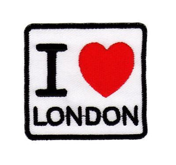ag96★I Love London Iron-On Patch England UK Patch 6.2 x 5.8 cm