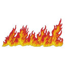 ak02★Feuer Flamme Aufnäher zum aufbügeln Bügelbild Patch Flicken 12,2 x 5,6 cm-1