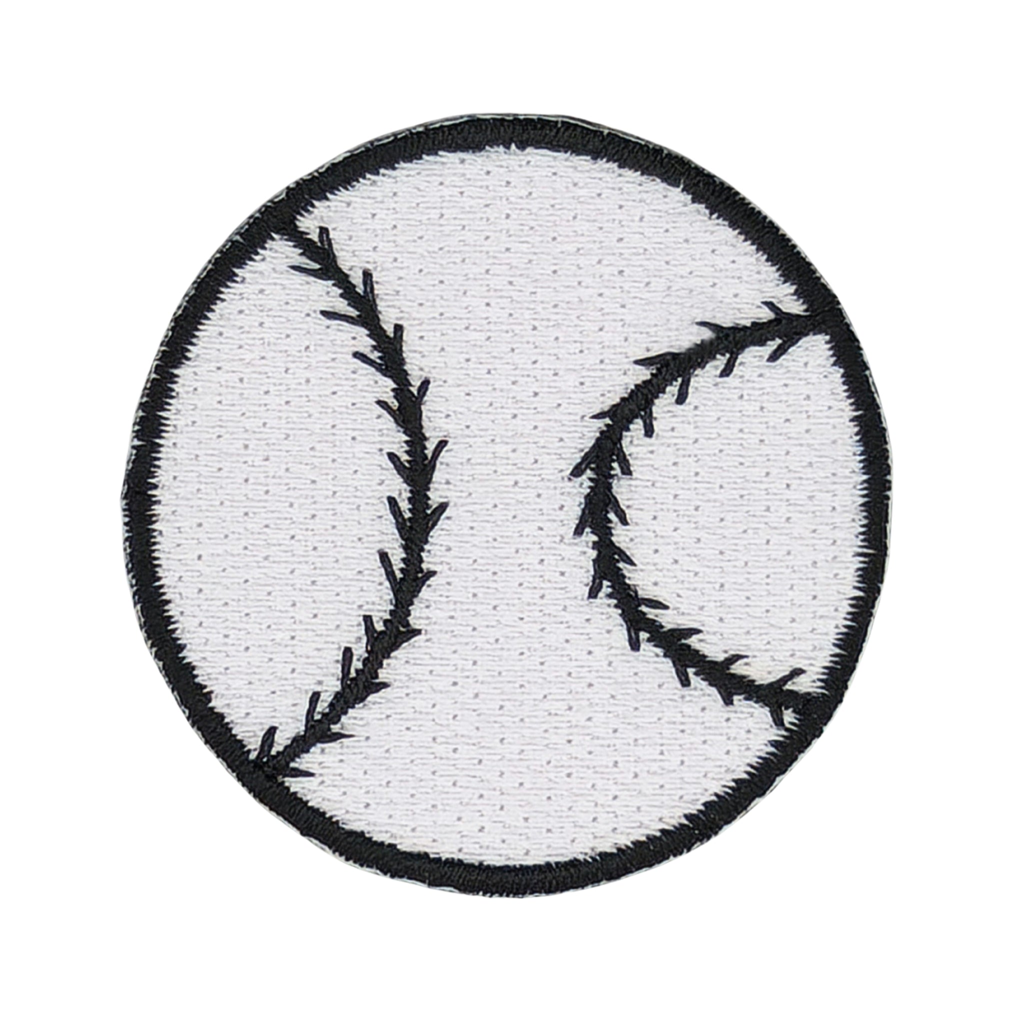 #ae36 Baseball Weiß Ball Sport Aufnäher Applikation Bügelbild Flicken Patch Größe 4,3 x 4,3 cm