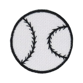 #ae36 Baseball White Ball Sport Patch Applique Iron-On Patch Size 4.3 x 4.3 cm