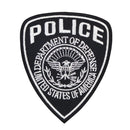 #ac31 Police Abzeichen Security Aufnäher USA Patch Applikation Bügelbild Karneval Fasching Kostüm Größe 7,5 x 9,0 cm-1