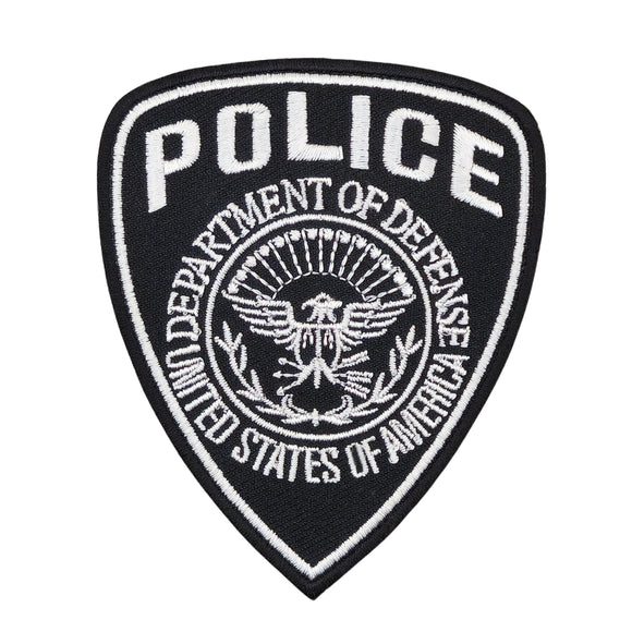 #ac31 Police Abzeichen Security Aufnäher USA Patch Applikation Bügelbild Karneval Fasching Kostüm Größe 7,5 x 9,0 cm