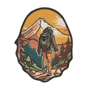 as10★Wandern Aufnäher Berge Natur Hiking Outdoor Wald Bügelbild Patch 6,4 x 8 cm-1