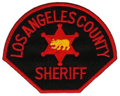 bb98★Los Angeles County Sheriff Aufnäher Bügelbild Patch Applikation 10 x 8 cm