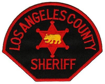 bb98★Los Angeles County Sheriff Aufnäher Bügelbild Patch Applikation 10 x 8 cm