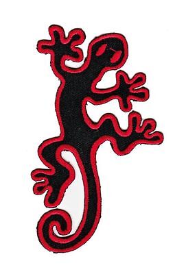 bf13★Gecko Gekko Aufnäher zum aufbügeln Bügelbild Applikation Patch 6,4 x 9,6 cm