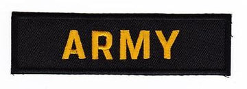 an08★Army Aufnäher aufbügeln Bügelbild Applikation Patch Flicken 12,5 x 3,5 cm