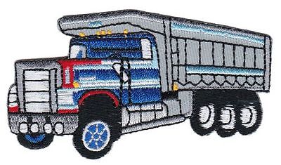 bf72★LKW Laster Kipper Aufnäher Bügelbild Patch Bügelflicken Flicken 8,5 x 4,5cm