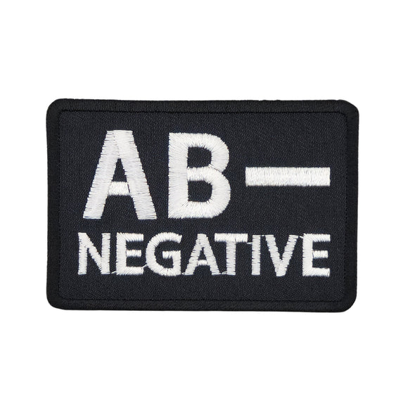 #be29 Blutgruppe AB - Negativ Aufnäher Bügelbild Applikation Patch Größe 7,5 x 5,0 cm