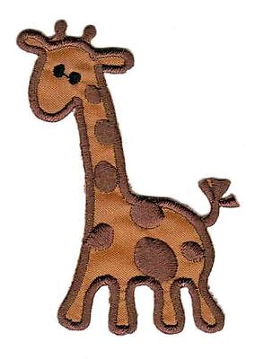 bc86★Giraffe Braun Aufnäher zum aufbügeln Bügelbild Bügelflicken Patch 5 x 7 cm