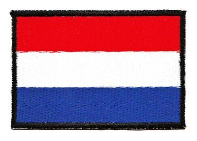 as90★Flagge Niederlande Holland Aufnäher Bügelbild Applikation Patch 7,3 x 5 cm