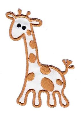 bc88★Giraffe Braun Aufnäher zum aufbügeln Bügelbild Bügelflicken Patch 5 x 7 cm