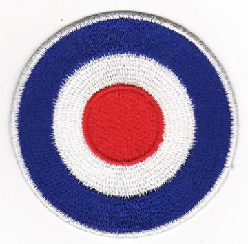 au82★Zielscheibe Aufnäher zum aufbügeln Bügelbild Patch Applikation Neu 6 x 6 cm