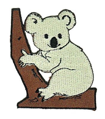 ap94★Koala Bär Aufnäher zum aufbügeln Bügelbild Applikation Patch 6 x 6,6 cm