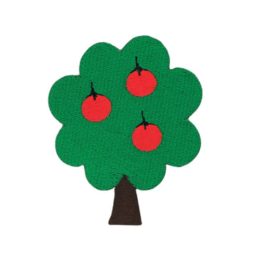 #ab02 Apfel Baum Aufnäher Bügelbilder Applikation Patch Größe 5,3 x 6,5 cm