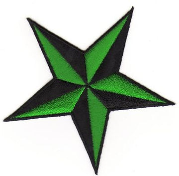 au94★Stern Aufnäher zum aufbügeln Bügelbild Bügelflicken Patch Grün 8,5 x 8,5 cm