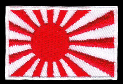 ao23★Japan Flagge Klein Aufnäher zum aufbügeln Bügelbild Patch Neu 4,5 x 3 cm - 0