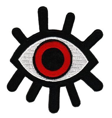 af52★Eye Red iron-on patch iron-on patch application 7.3 x 8.6 cm