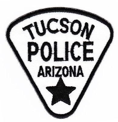 ao55★Police Arizona Aufnäher aufbügeln Bügelbild Patch Applikation 7,5 x 7,5 cm