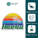 ak40★Hawaii Aufnäher Palme Bügelbild Applikation Patch Flicken 7,3 x 5,5 cm-3