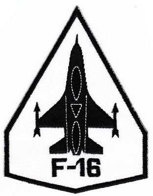 ao82★F-16 Fighter Aufnäher Flugzeug Jet Düsenjet Bügelbild Patch 8,5 x 11 cm